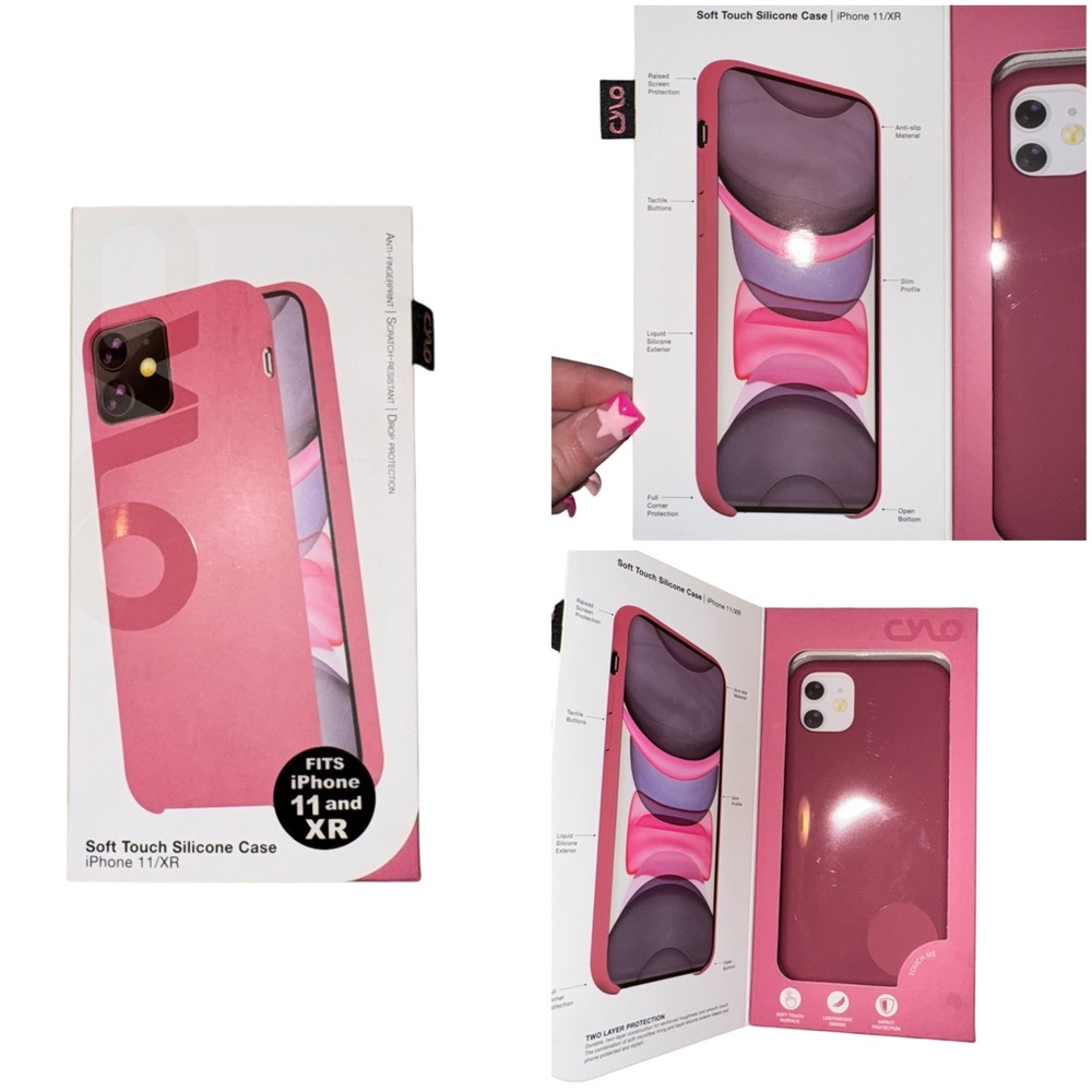 Pink Soft Touch Silicone Case for iPhone 11 and XR